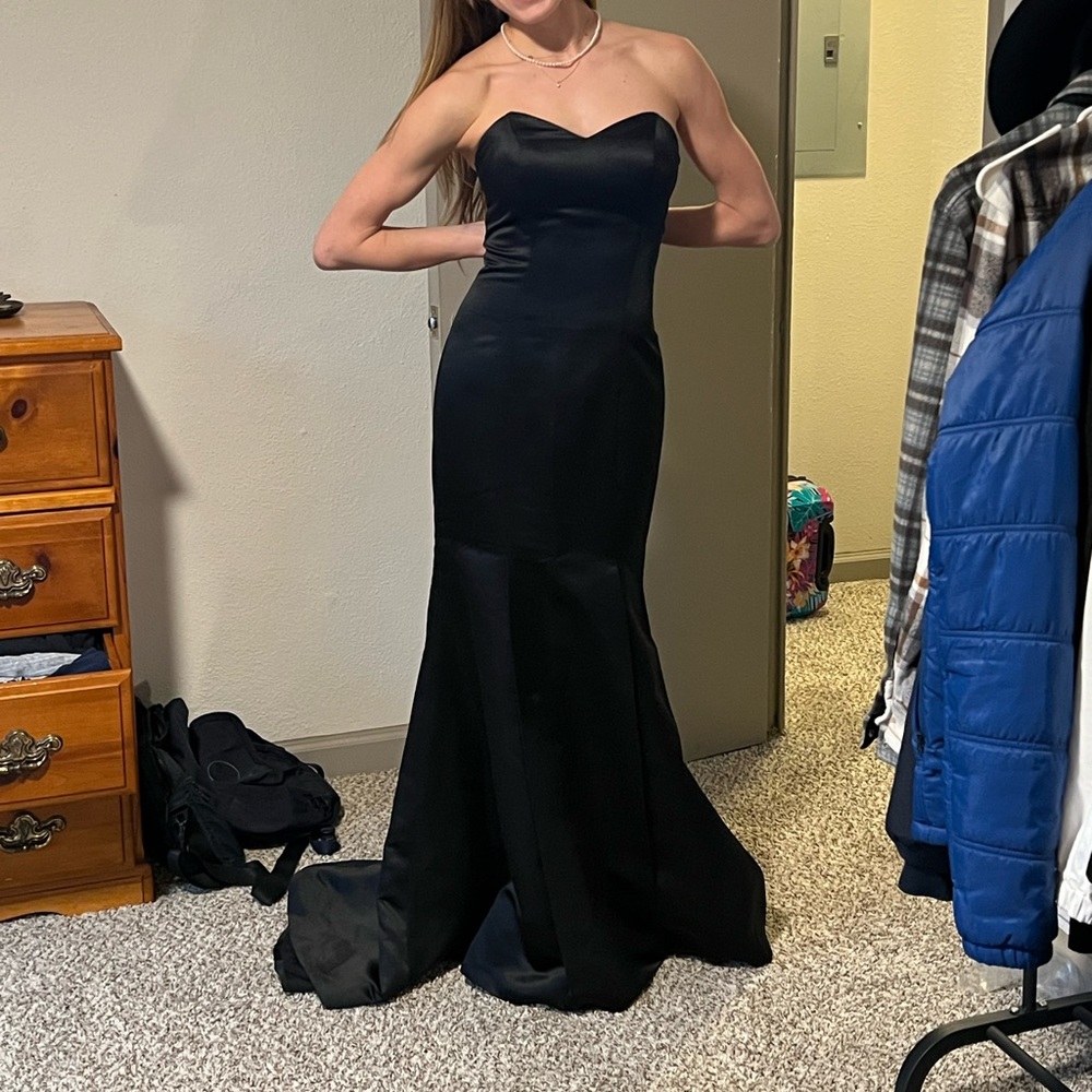 Black Mermaid Ball Gown